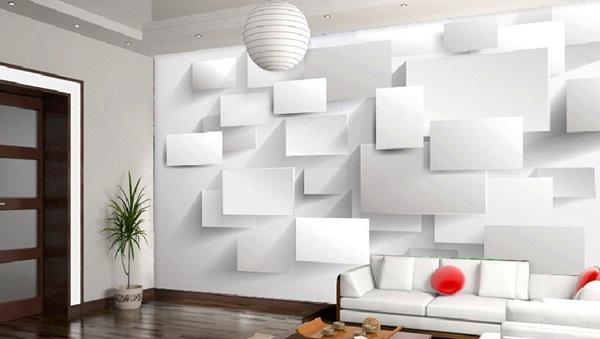 Tấm xốp dán tường đẹp chủ đề hình học