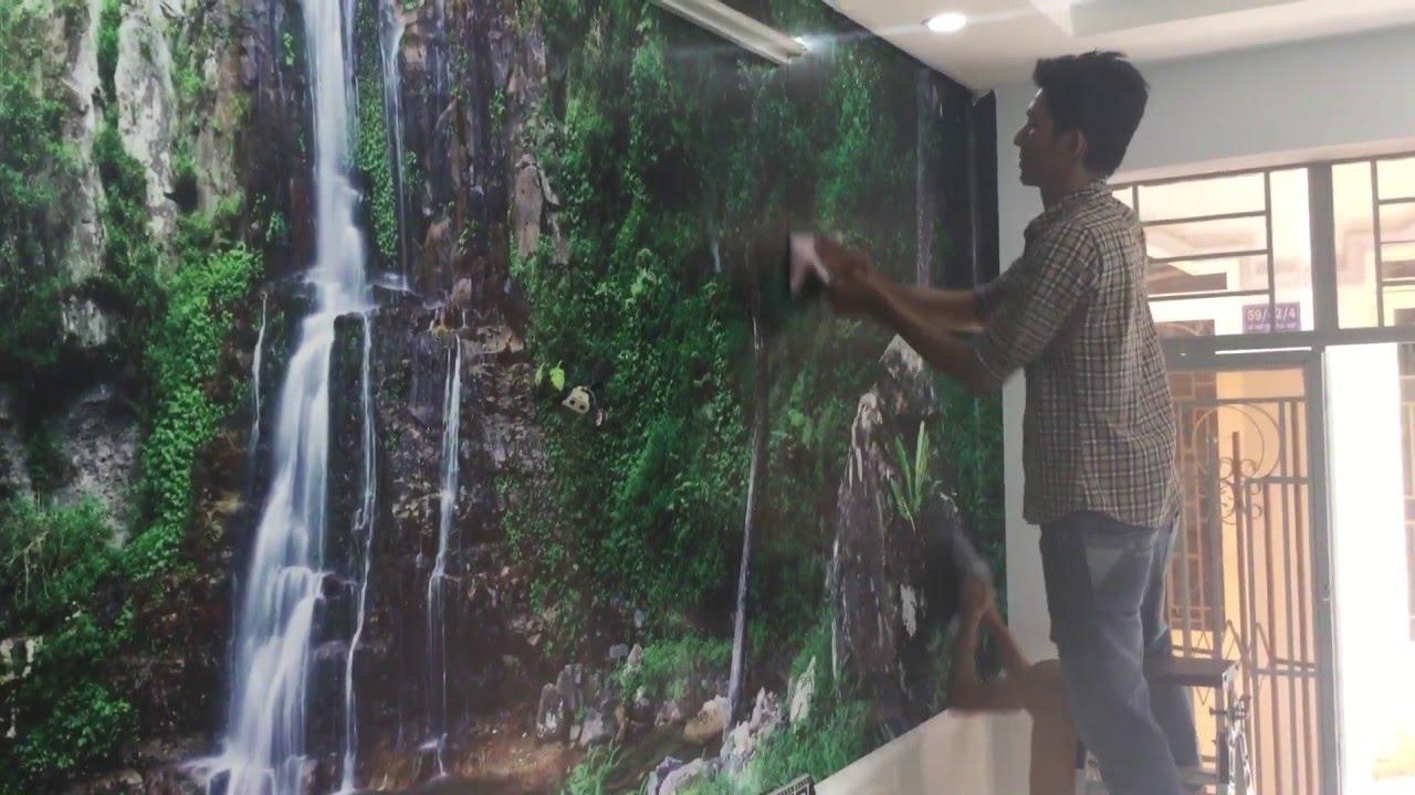 Giá xốp dán tường phong cảnh 3D-Báo giá xốp dán tường tại Hà Nội